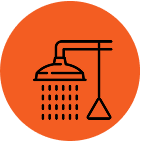 Emergency Drench Shower Heater